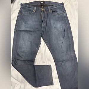 PAIGE Dark Blue Men's Straight Jeans